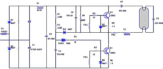 電子鎮流器 電路
