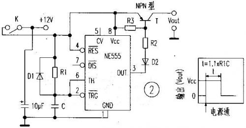 電源延遲接通電路