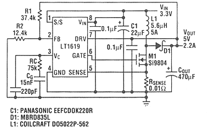 3.3V升壓12V電路