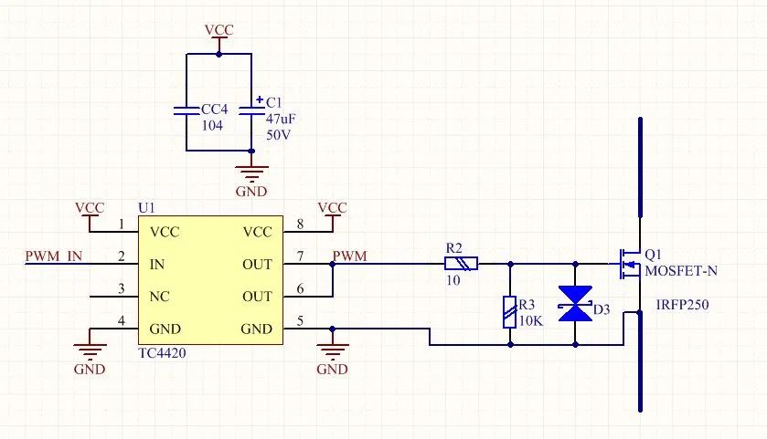 MOS場效應管驅動電路 快速開啟與關閉mos管