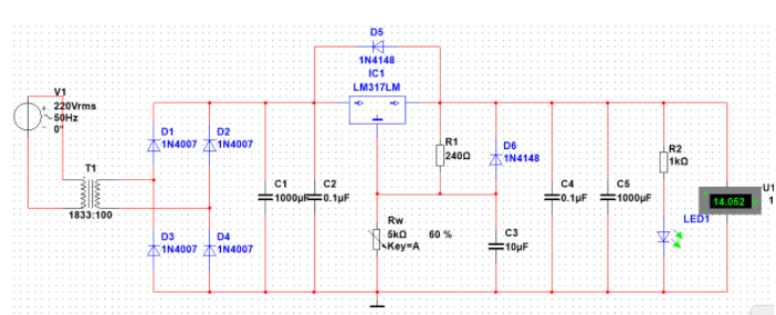 LM317三端穩壓管